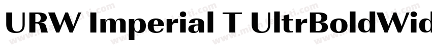 URW Imperial T UltrBoldWide字体转换